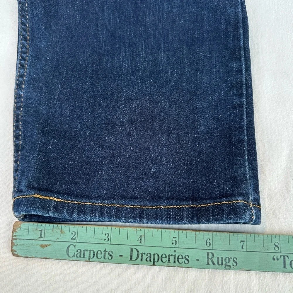 Levi's 502 Blue Straight Jeans Classic Indigo Denim #A1
